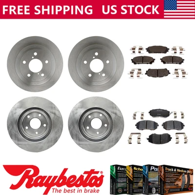 Se adapta a rotores de freno delanteros traseros y pastillas de freno de cerámica Saab 9-2X 2005-2006 - Raybestos Foto 1 de 4