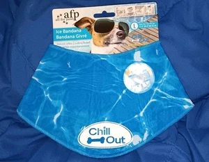 ALL FOR PAWS blau Hunde Bandana Größe LG Chill Ice Out Sofort Spaß Spielzeit Kühler - Bild 1 von 4