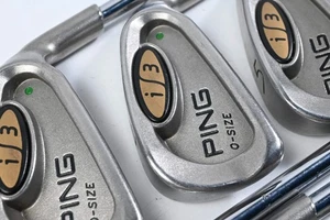Ping i3 Irons / 3-PW+SW / Green Dot / Stiff Flex Ping JZ Cushin Shafts - Picture 1 of 7