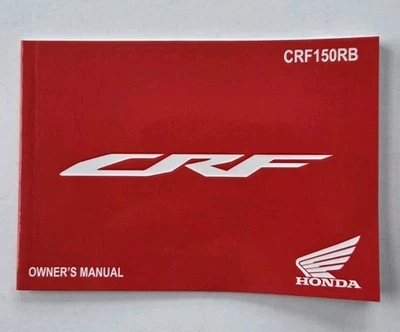 NEW GENUINE HONDA CRF150RB MX BIKE OWNERS MANUAL - 00X32-KSE-8100 2022 MODELS - Image 1 of 4