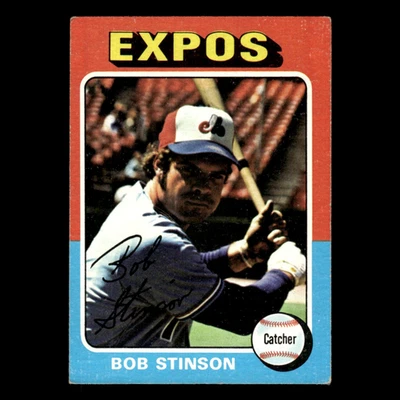 Bob Stinson #471 1975 Topps Montreal Expos Baseball Card MLB EX - Image 1 of 3