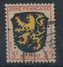 743791) franz. Zone allg. Ausgabe Mk. mit Perfin / Firmenlochung J.K.N.aus Mainz