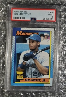 1990 Topps #336 Ken Griffey Jr. PSA 9, Mariners HOF LEGEND ⚾️👑�  Foto 1 de 2