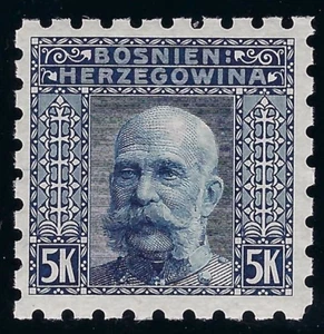 B&D: 1906 Bosnia & Herzegovina Scott 45h, 5K, perf 6.5 MNH--fresh - Picture 1 of 2