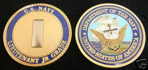 LIEUTENANT JUNIOR GRADE LTJG CHALLENGE COIN US NAVY PIN UP PROMOTION GIFT O-2 - Picture 1 of 24