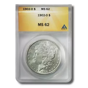 United States Morgan Dollar $1 1902O ANACS MS62 - Picture 1 of 3