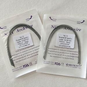 Ortho Dental Super Elastic NITI Rectangular Arch Wire Ovoid Natural Square Round