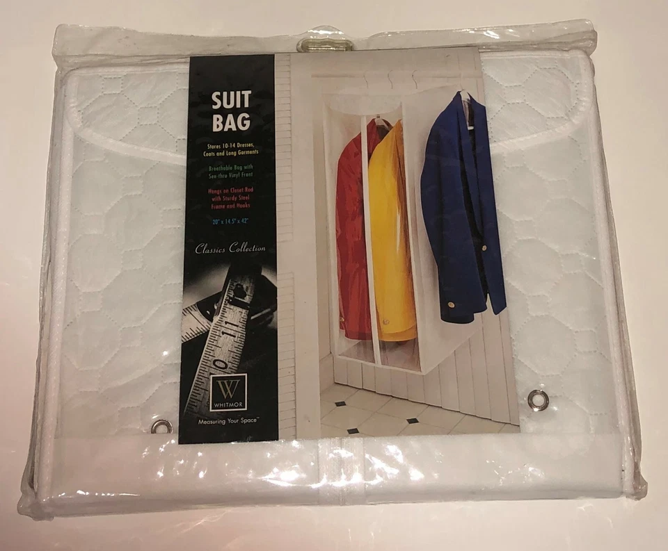 WHITMOR Colección Clásica Traje Bolso Tiendas 10-14 Vestidos, Trajes 20"x14.5"x42" Foto 1 de 1