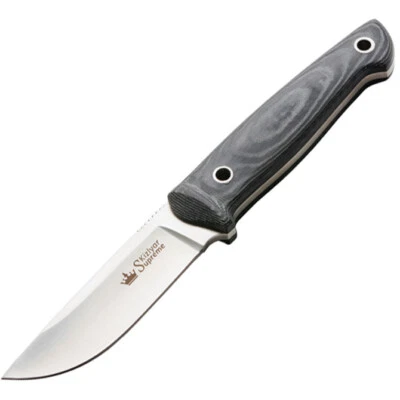 Cuchillo fijo de acero Kizlyar Nikki Hunting Series negro mango Micarta D2 0040 Foto 1 de 2