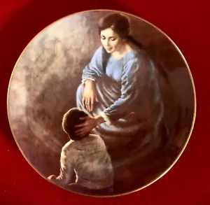 'Querido niño' Gorham placa de coleccionista china fina 1974 edición limitada arte de Irene Spencer - Imagen 1 de 3