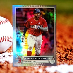 2022 Topps Series 1 Xander Bogaerts Rainbow Foil Parallel #8 Boston Red Sox
