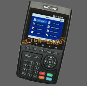 SATLINK WS-6916 DVB-S/S2 HD Satellite Finder Meter with MPEG-2/MPEG-4, QPSK,8PSK - Picture 1 of 10