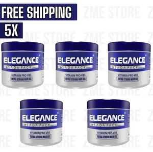 5x Elegance Extra Strong Hold Haarstyling Gel 250ml Vitamine Pro-VB5 Schutz - Bild 1 von 5