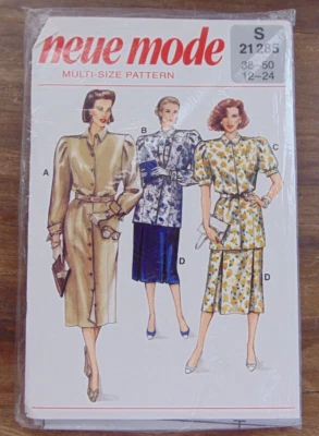 Neue Mode 21285 Misses Coat Dress Skirt Blouse Sizes 12-24 New - Image 1 of 4