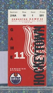 Pavel Datsyuk 1st Career NHL Point Ticket 10/24/2001 EDM @ Detroit Red Wings 🚨