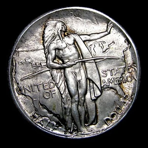 1937-D Oregon Trail Silver Commemorative Half Dollar --- Gem BU+ Coin --- #319D - Picture 1 of 4
