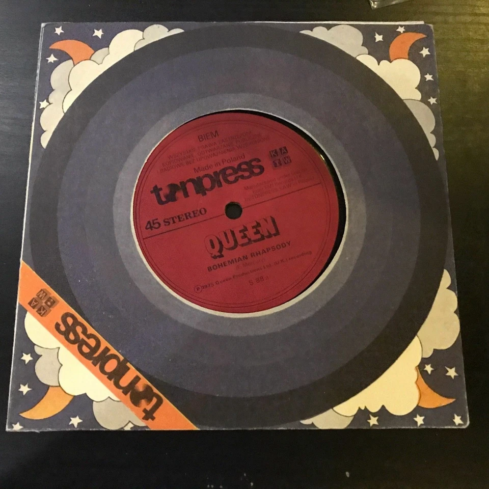 Queen Bohemian Rhapsody Death On Two Legs Polish Tonpress 1975 Single 45 - Image 1 of 1