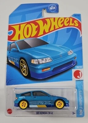 Honda CR-X HW J-Imports 1988 Hot Wheels personalizado con intercambio de pilotos reales amarillos Foto 1 de 3