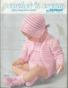 CROCHET - PEACHES 'N CREAM BY BERNA - BOOK NO. 255 - Imagen 1 de 2