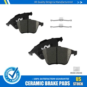 Front Ceramic Brake Pads +Hardware for 2006 2007 2008-2011 Audi A4 A6 Quattro S4 - Picture 1 of 7