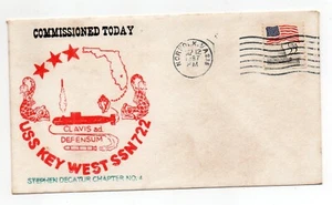 USS Key West SSN 722 Commission Cover Norfolk Sept. 12, 1987 - Picture 1 of 2