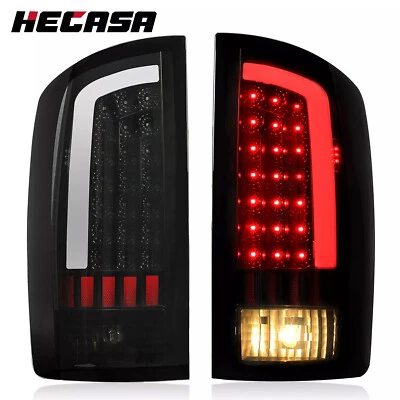 HECASA For Dodge Ram 1500 2500 3500 2002-2006 Smoke LED Tail Lights Left+Right - Image 1 of 4