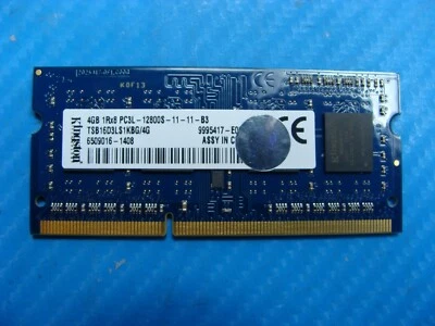 Toshiba C55D-A5170 Laptop Kingston 4GB Memory PC3L-12800S-11-11-B3 9995417 - Image 1 of 2