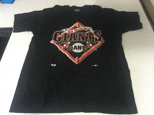 San Francisco Giants T-Shirt Diamond Logo Home Team Advantage XL Black - Picture 1 of 8