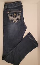 Hydraulic Lola Curvy Distressed Denim Jeans Size 9/10 32" Inseam