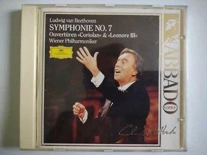 Abbado dirigiert Beethoven Sinfonien Nr. 7 & Coriolan Ouvertüre VPO DG 437 004 CD - Bild 1 von 2