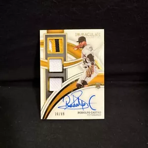 2022 Panini Immaculate Collection Triple Patch Rodolfo Castro #RTMS-RC /99 RC - Picture 1 of 2