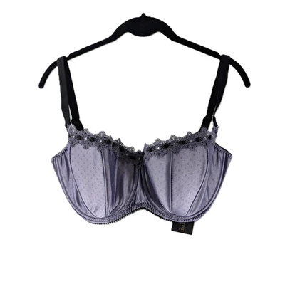 Sujetador Le Vernis EE. UU. Talla 38F Balconette Con Aros Lavanda Moldeado Copa Encaje NUEVO NUEVO CON ETIQUETAS Foto 1 de 4