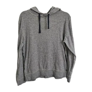Faherty Hoodie Mens Small Gray Slub Cotton Lightweight Pullover Sweatshirt - Picture 1 of 10