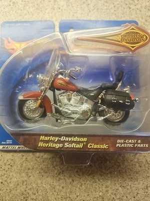 Harley Davidson 2000 Hot Wheels 1:18 Die Cast motocicleta como nueva en tarjeta nueva  Foto 1 de 4