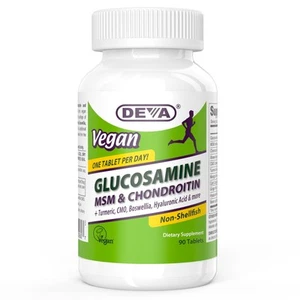 Vegan Glucosamine MSM & Chondroitin + Turmeric, CMO, Boswellia, Hyaluronic Ac... - Picture 1 of 5