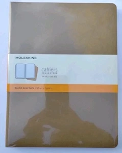 Moleskine Cahier Ruled Journals Extra Large 3 PACK Soft Cover 7.5" x 9.75" - Picture 1 of 3