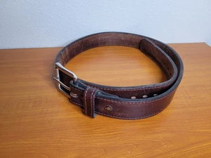 Daltech Force - Brown Stitched Bullhide Gun Belt, Brown Leather (Size 38) - Picture 1 of 9