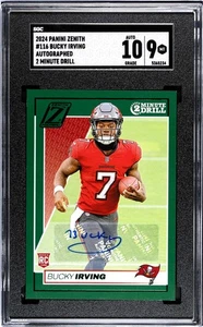 PANINI ZENITH BUCKY IRVING #116 2024, NOVATO, AUTOMÁTICO, PRIZM VERDE, TALADRO DE 2 MINUTOS - Imagen 1 de 2