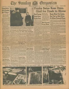 WWII Feb 11-13 1945 Servicemen Edition Oregonian Lot w/Envelope Portland OR Z - Picture 1 of 19