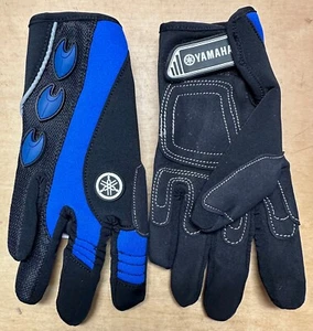 Yamaha NEOPRENE Glove BLUE/Black FULL Finger XS MAR-07GFF-BL-XS FREE SHIPPING - Picture 1 of 2