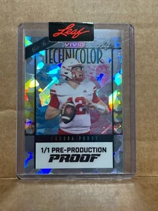 Chubba Purdy 2024 Leaf Vivid Football 1/1 Pre Production Proof - Bild 1 von 1