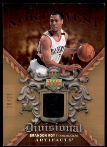 2007-08 Artifacts Divisional Artifacts Copper #DABR Brandon Roy Jersey /25