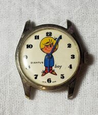Vintage wind-up Diantus Boy Character Watch for Repair