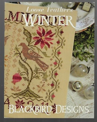 Blackbird Designs~ Loose Feathers Winter~cross stitch 2011 - Image 1 of 2