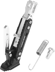 Motorcycle Kickstand Side Support Stand Adjust Holder Set CNC Aluminum Alloy Foo - Picture 1 of 12