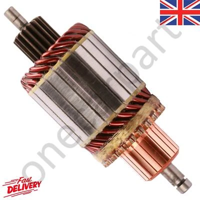 Starter Motor Armature For Peugeot 205 305 306 309 405 406 4007 605 806 1982 on - Image 1 of 3