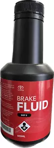 TOYOTA GENUINE DOT3 BRAKE FLUID 500ML BOTTLE "0882380220" - Picture 1 of 1