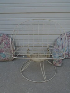 Homecrest Barrel Chair Lounge Kingston Wire Mid century Regency Retro Swivel MCM - Picture 1 of 9