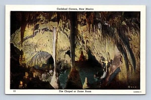 Dome Room-Carlsbad Cavern Nuevo México postal sin publicar - Imagen 1 de 2