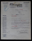 Facture PARIS 1947 AUX PROFESSIONNELS REUNIS garde meubles déménagement 145